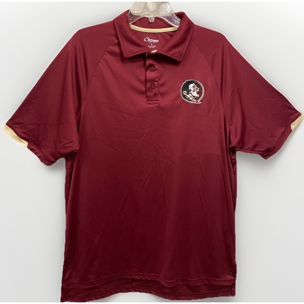 Chiliwear Florida State Seminoles Men's Size Large Polo Shirt ‎ Lightweight